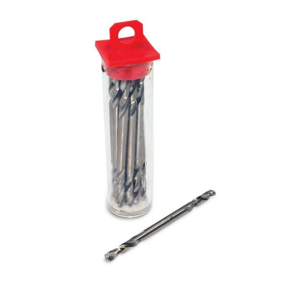 AES Industries™ Stubby Drill Bit, 1/8 in Dia, 2-1/4 in OAL, 135 deg, High Speed Steel