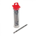 AES Industries™ Stubby Drill Bit, 1/8 in Dia, 2-1/4 in OAL, 135 deg, High Speed Steel
