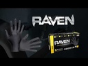 SAS® Raven® Extra Strength Disposable Gloves, Large, Nitrile, Black