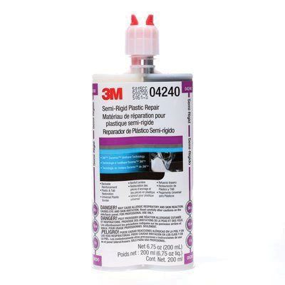 3M™ Duramix™  Semi-Rigid Plastic Repair Adhesive, 200 mL Cartridge, Liquid, Black/Clear, 1 to 1.2