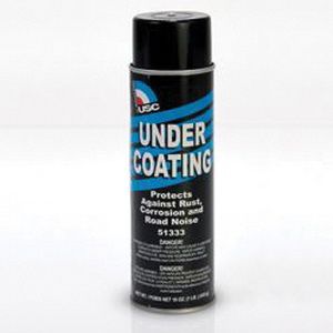 USC®  Undercoating, 16 oz Aerosol Can, Black, Liquid, 365 g/L VOC