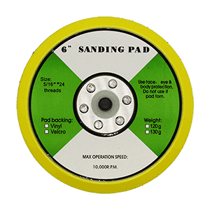 6" Hook & Loop Backing Pad