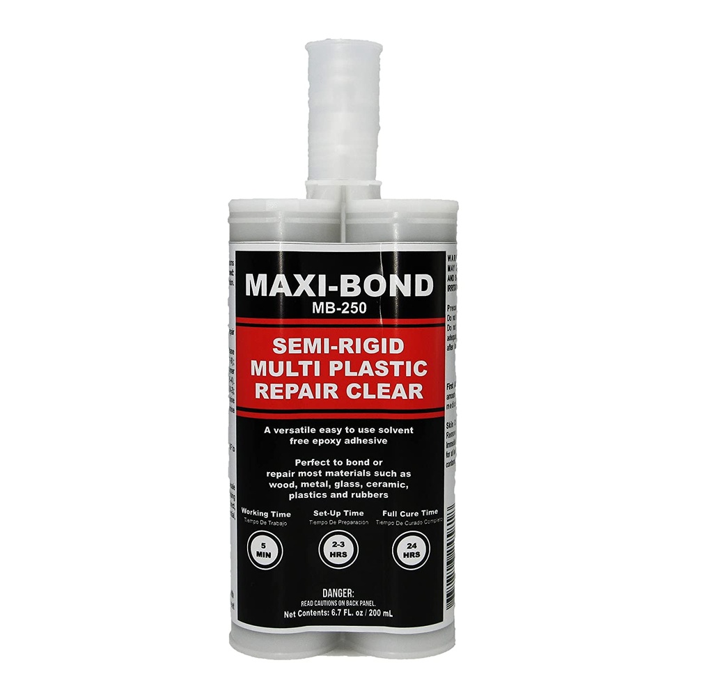 MAXI-BOND Semi Rigid Multi-Plastic Repair (Clear)