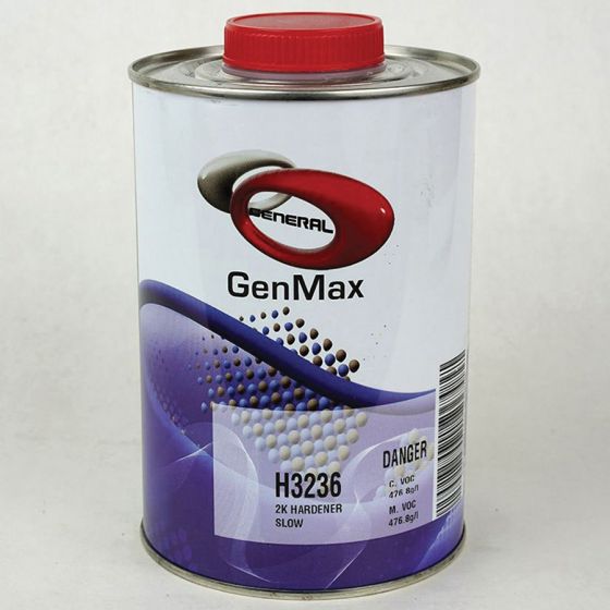 GenMax  Slow National Rule 2K Hardener, 1/2 gal, Clear, Liquid, Use With: 5010 2K Rapid Clear