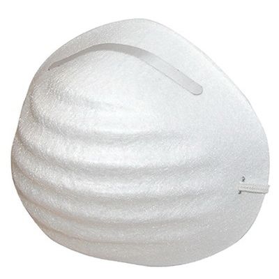SAS® Nuisance Non-Toxic Dust Mask, Elastic Head Strap, White, 50/BX