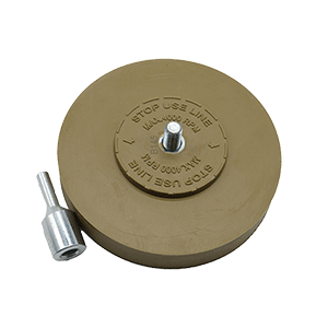 4" Adhesive Eraser Wheel w/ Pa
