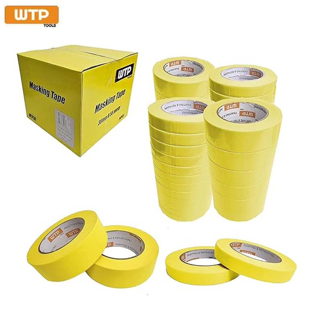 MTX36 Masking Tape 36mm x 48pcs /  1.5" Box Yellow WTP