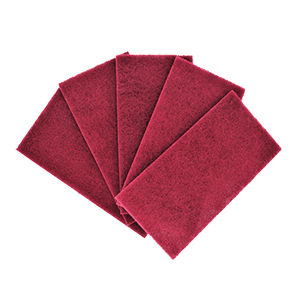 6"X9" RED SCUFF PAD VERY FINE Grain(20 pcs per box)