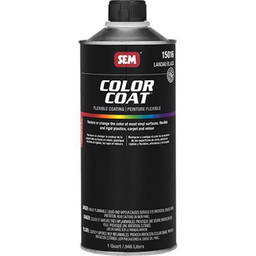 Color Coat™ 15016 Flexible Coating Mixing System, 1 qt Cone Top Can, Landau Black, 24 hr Curing, Liquid