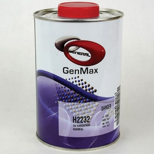 [H2232Q] GenMax Medium National Rule 2K Hardener, 1 qt Can, Clear, Liquid, Use With: GenRock 2K Acrylic Urethane Paint, 1/2 gal Can, Clear, Liquid