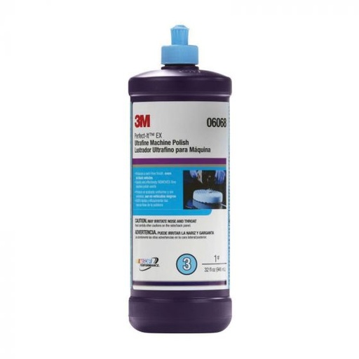 [06068] Perfect-It™ EX Ultrafine Machine Polish, 1 qt Bottle, Liquid, Blue, Polish