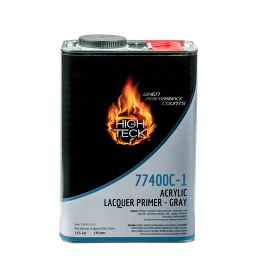 [77400C-1] High Teck™  High Solids Acrylic Lacquer Primer, 1 gal, Gray, 2.1 lb/gal VOC, 1:1 Mixing