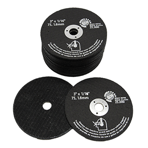 [L1722] Cut-Off Wheel, 3" dia x 1/16" x 3/80" Center Hole UN