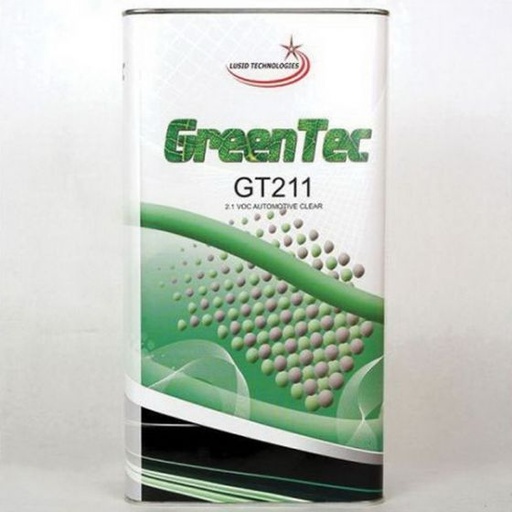 [GT2115L] GreenTec  Premium 2.1 VOC Automotive Clearcoat, 5 L Drum, Gloss, 2:1:1 Mixing