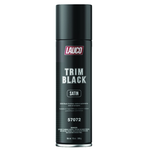 [L57072] Lauco Aerosol Can Trim Black Satin 13oz