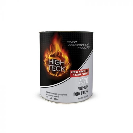 [2820] High Teck™ 2820-1 Premium Body Filler, 1 gal, Gold, Paste, 1.5 lb/gal VOC