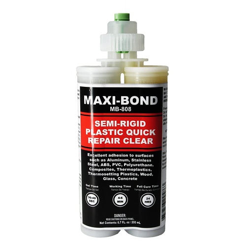 [MB801] MAXI-BOND Semi Rigid Plastic Quick Repair Black