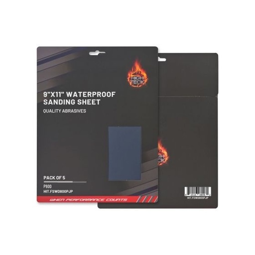 [HIT.FSWD800PJP.PK] High Teck (5 pcs pack) 9"X11" WATERPROOF SANDING SHEET P800