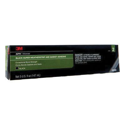 [08008] 3M™ 08008 Super Weatherstrip and Gasket Adhesive, 5 oz Tube, Paste, Black, 24 hr Curing