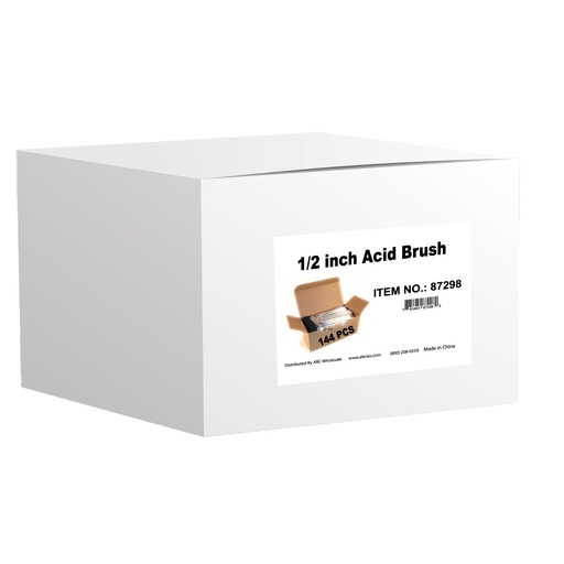 [AB87207] 1/2inch Acid Brushes (12pcs)