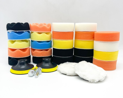 [l1690] 3" Buffing Polishing Pad Kit (30pcs)
