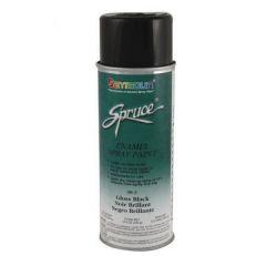 [983] SEYMOUR® Spruce® 98-3 Enamel Spray Paint, 16 fl-oz Aerosol Can, Black, 15 sq-ft Coverage