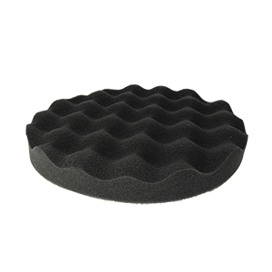 [WFFP8998] 8" Foam Waffle Finishing Pad - Black