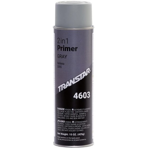 [4603] TRANSTAR® 2 in 1 Primer, 20 oz Aerosol Can, Gray, 15 to 20 min Dry Curing