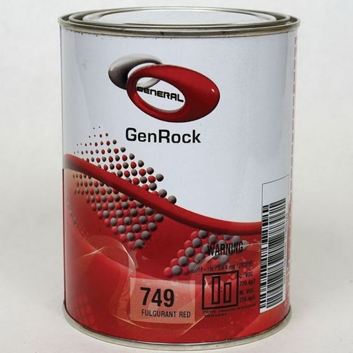 [749] GenRock  Basecoat, Fulgurant Red, 729.4 g/L VOC
