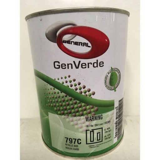 [797] GenVerde Low VOC Basecoat Toner, Metallic Base Medium Coarse Genrock